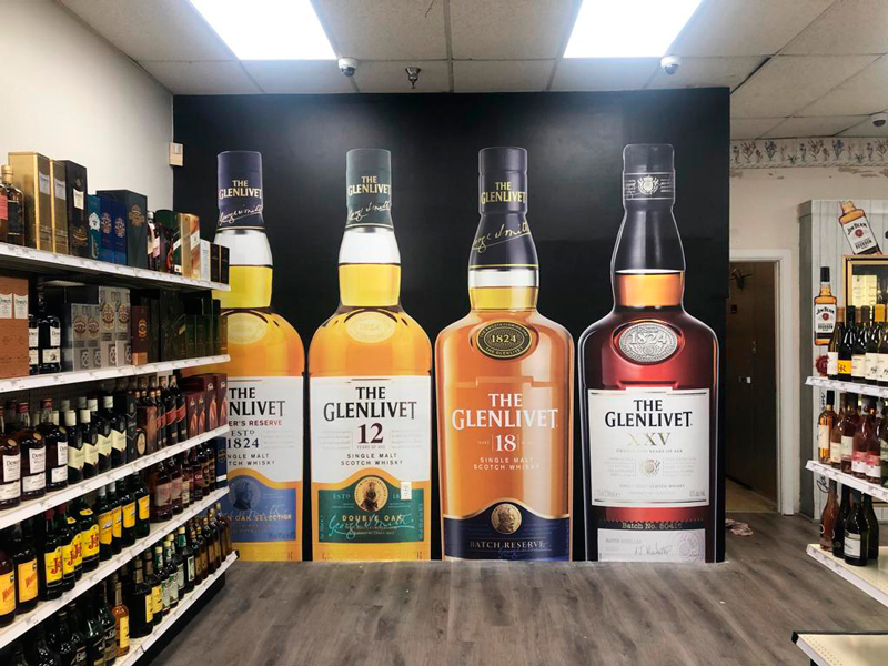 liquor store wall wrap