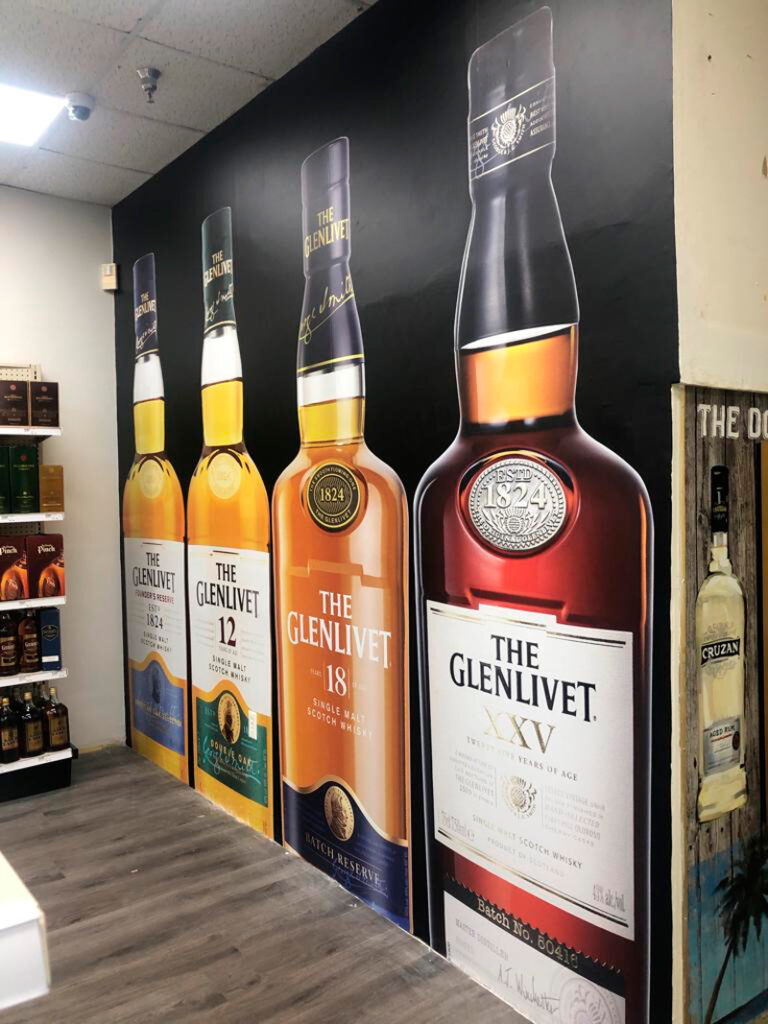 liquor store wall wrap